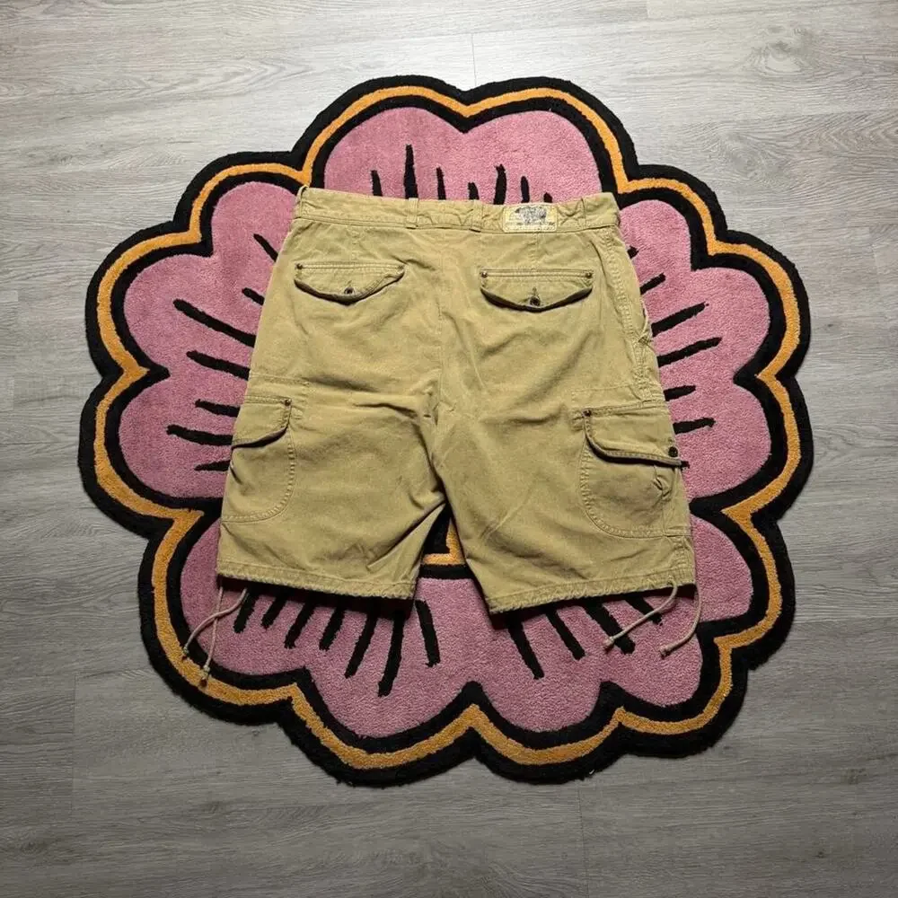 Vintage Polo Ralph Lauren Utility Hunting Cargo Shorts Size 36 Tan